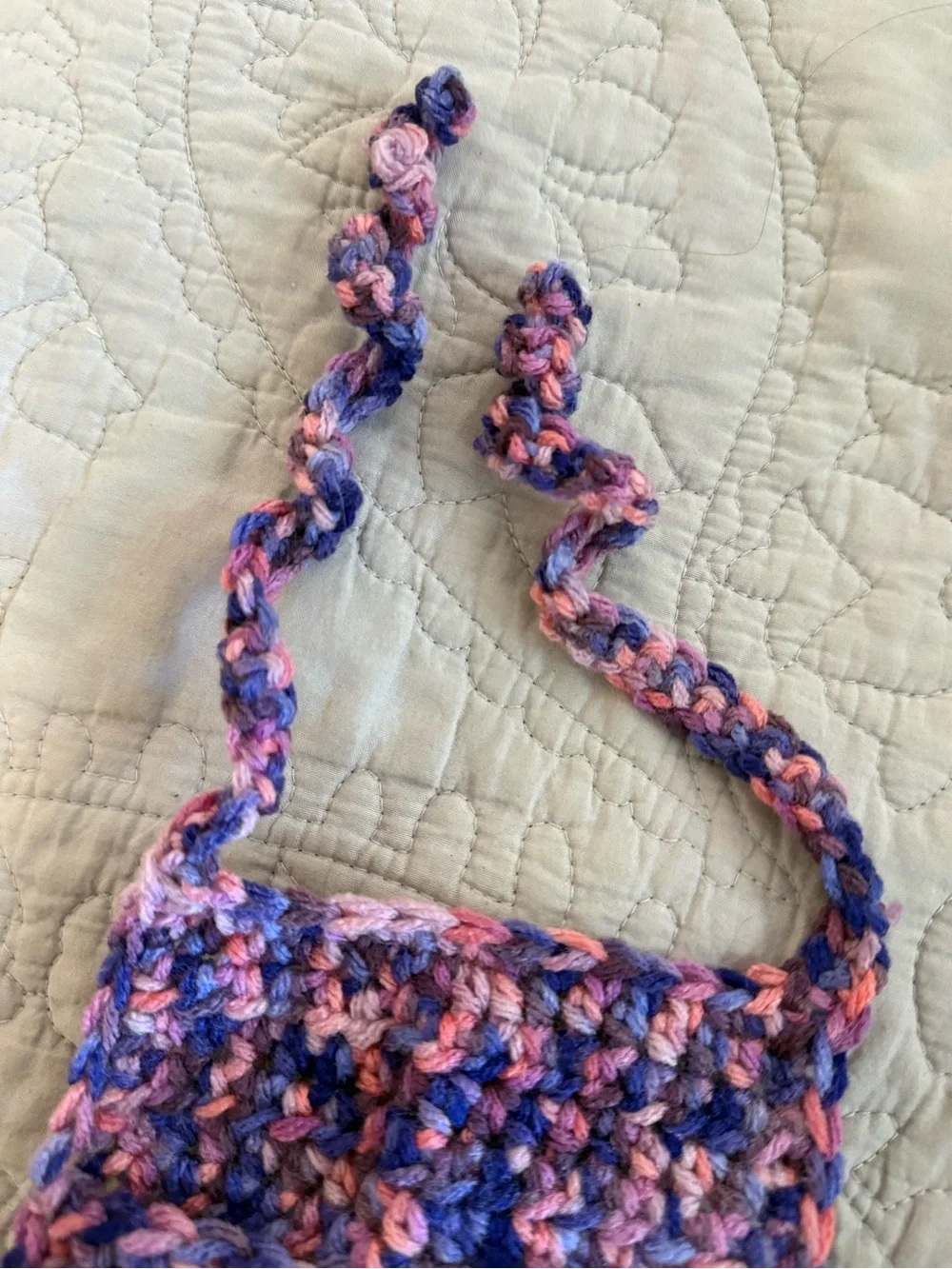 BRAND NEW Handmade (by me) crochet car accessory (sun visor pocket)
